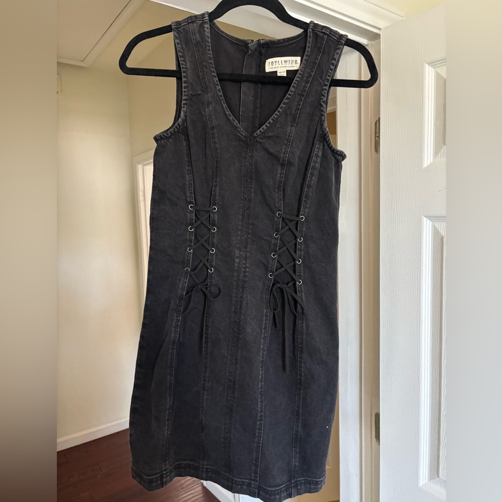 idyllwind by miranda lambert benton denim dress in black